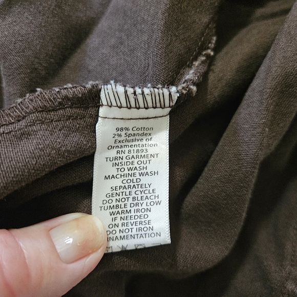 Quacker factory brown beaded jacket size 2x - Picture 10 of 10